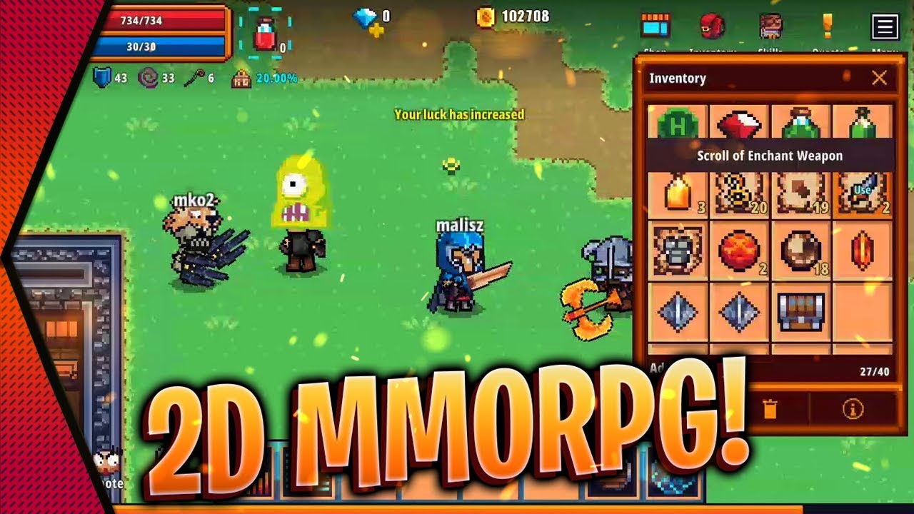 Som Indsigt Integration Pixel Knights Online - NEW OPEN-WORLD 2D MMORPG BETA GAMEPLAY ANDROID & iOS  | MGQ Ep. 403 - YouTube