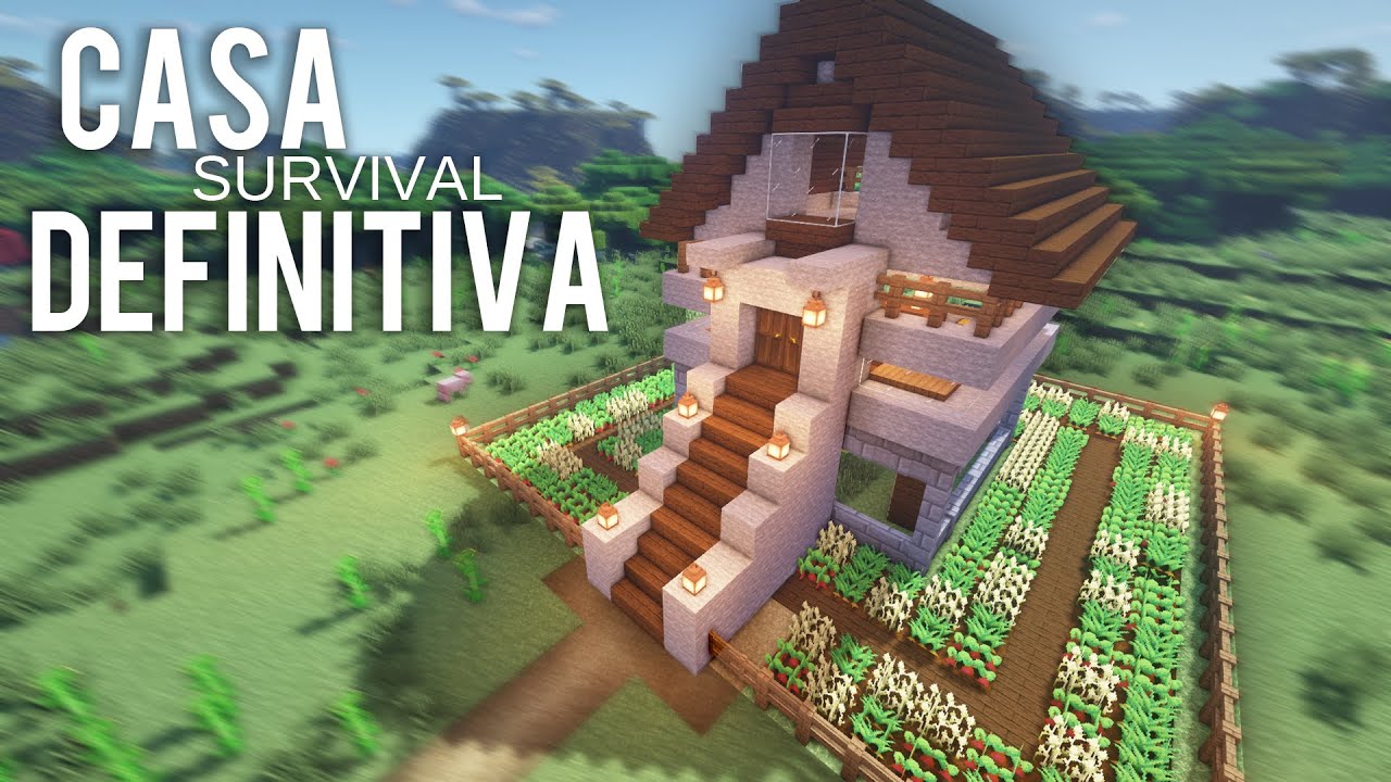 Cómo construir una casa para survival #minecraft #minecrafter #minecra