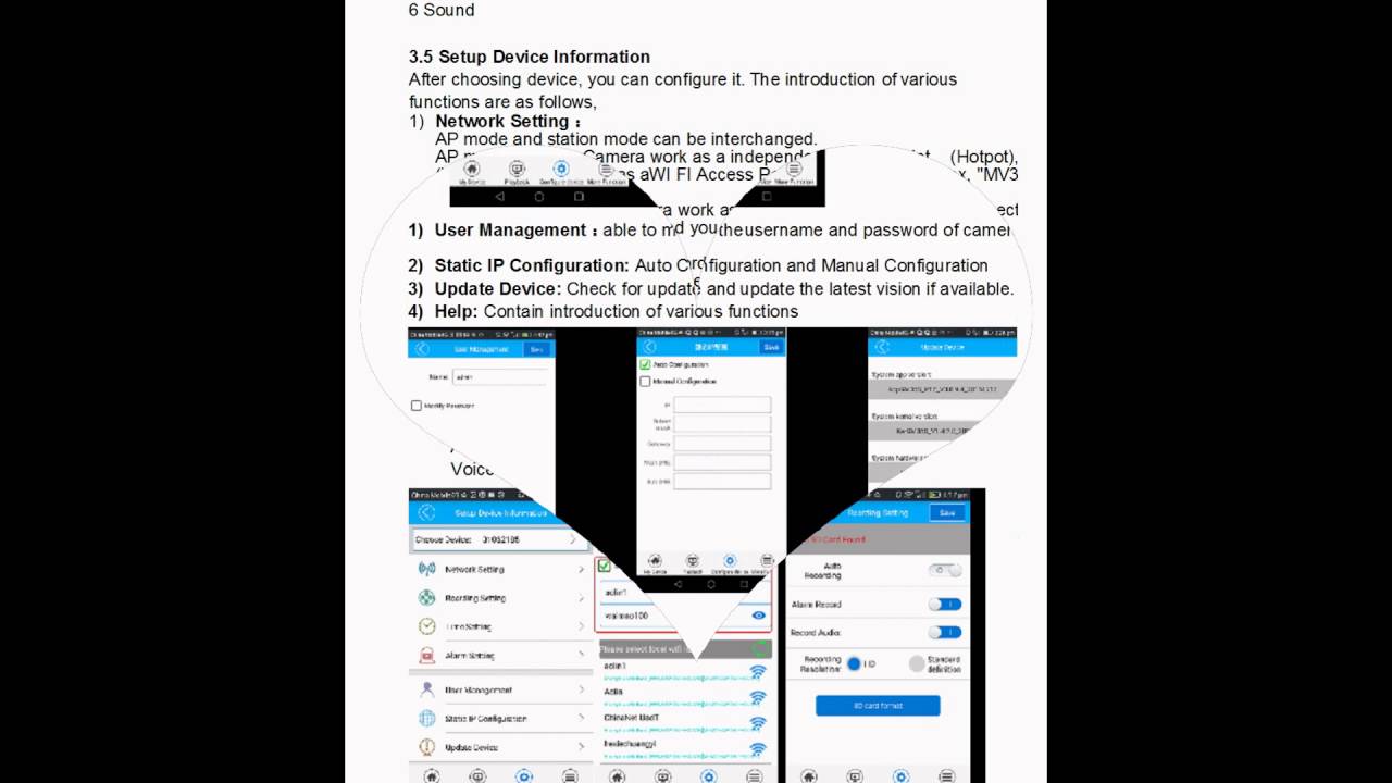 static ip configuration v380