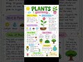 🌱 Plants Class 5 Science | Easy Notes & Revision 🌿#trending#english#plants
