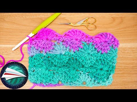 Merajut I Pola dengan Lingkaran XXL I Tutorial Double Crotchet I Belajar Merajut