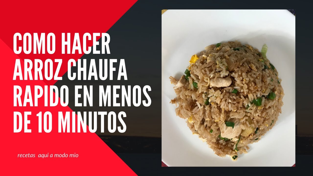 Como hacer arroz chaufa