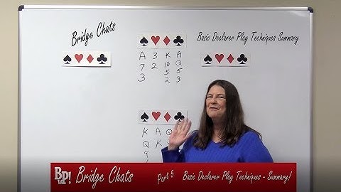 Summary Declarer Play - Bridge Chats | Basic Declarer Play Techniques-Part 5