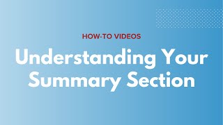Degree Audit | Understanding Your Summary Section