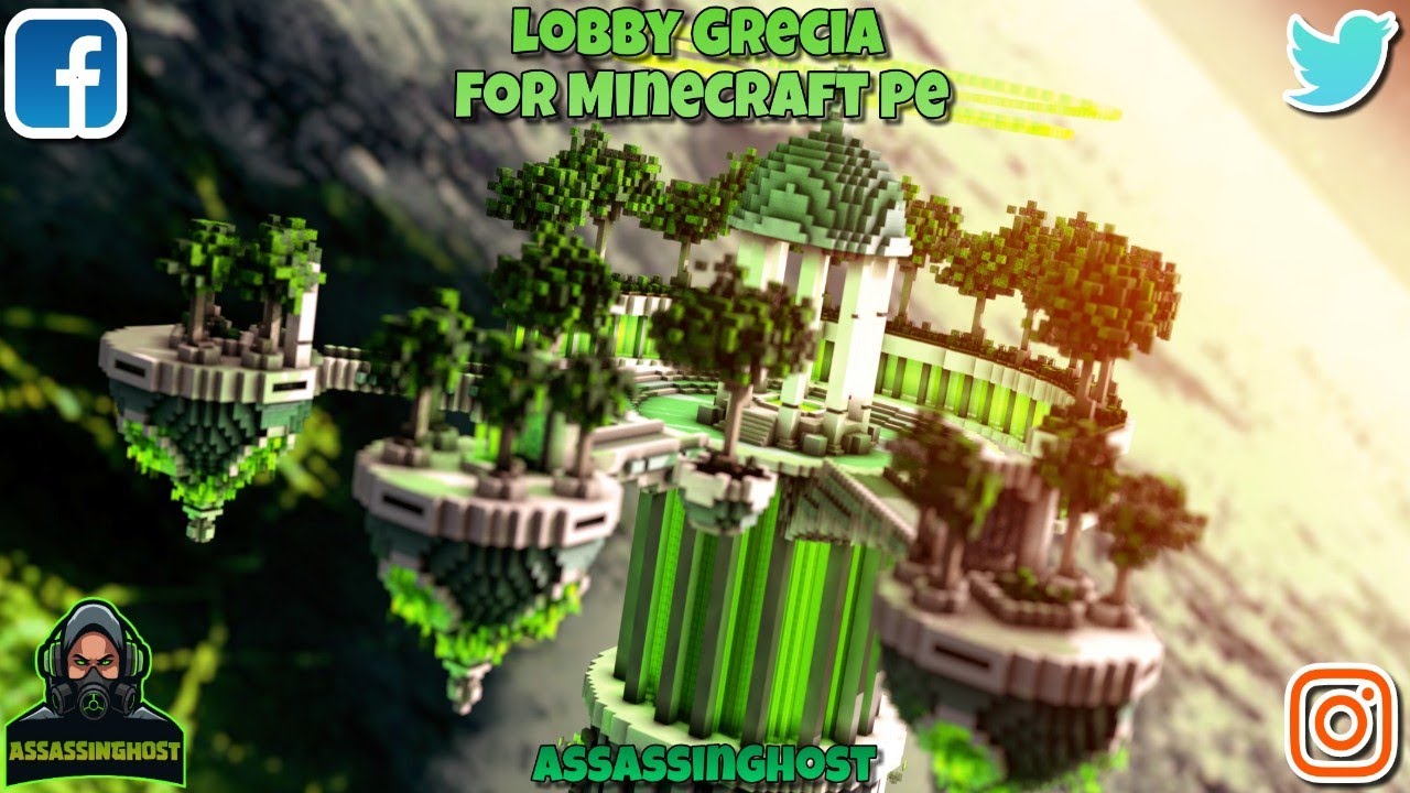 Download Lobby Grecia For Mcpe |Descarga Lobby Grecia mcpe| Por (AssassinGhost) |MINECRAFT PE| Hindi