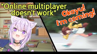 Korone Speeds Over to Okayu's House Mid-Stream for an Impromptu Off-Collab [Hololive]