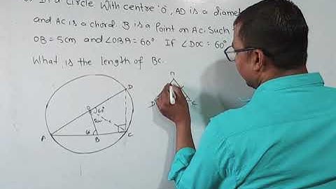 In a circle the centre O,AD is a diameter and AC Is a chord.B is a point on AC such that #youtube