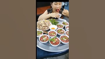 ăn tiết canh vịt#shorts