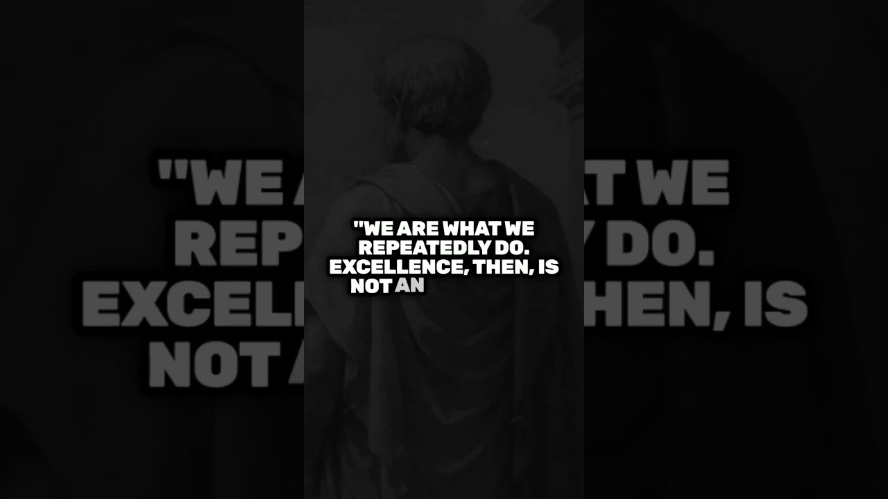 Aristotle Quote: Excellence Is a Habit, Not an Act.
