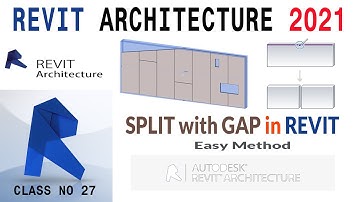 Split with Gap in revit Architecture || Split with Gap command || Revit in Urdu & Hindi || Class#27