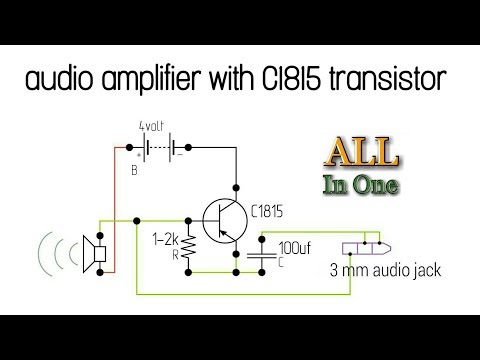 How To Make A Audio Amplifier With C1815 By All In One Channel Youtube