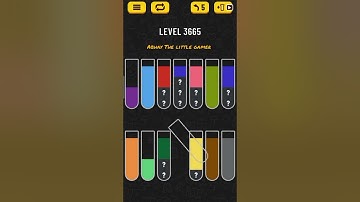 Water sort puzzle level 3665