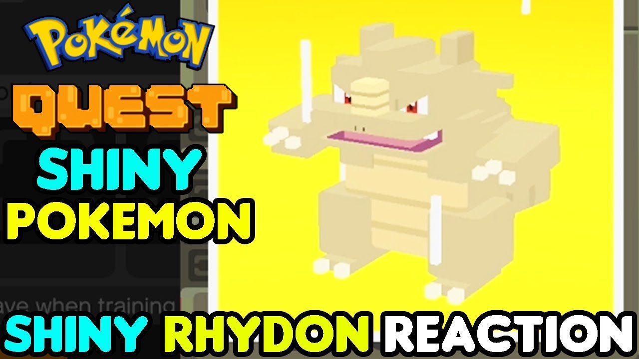 SHINY RHYDON IS THE BEST! SHINY Rhyhorn Live Reaction Pokemon Quest