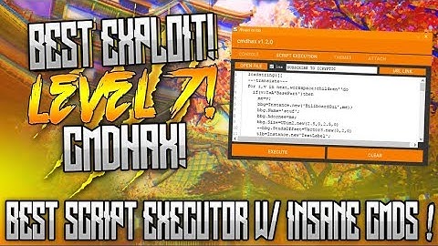 [OMFG] ✅ BEST ROBLOX HACK/EXPLOIT!✅ | CMDHAX ! | BEST SCRIPT EXECUTOR W/ INSANE GOD CMDS! (WORKING!)