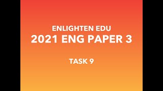 [DSE 2021 English Paper 3 Listening] Task 9