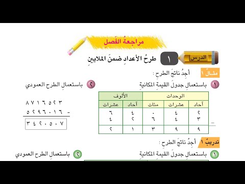 حل مراجعة الفصل الثالث صفحة 59 60 رياضيات الصف الرابع الابتدائي 2026