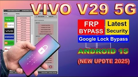 Vivo V29 5G Frp Bypass | Without Pc |  Android 15 New Update 2025