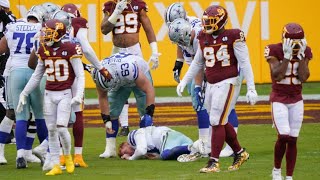 Dallas Cowboys’ Andy Dalton knocked out after dirty hit, Washington linebacker ejected