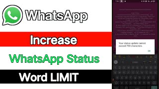How To Increase WhatsApp Status Word LIMIT screenshot 4