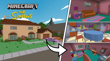 Minecraft The Simpsons - House Tour (Springfield Part 1)