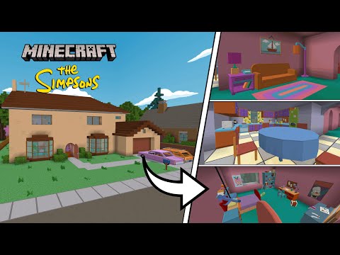 Minecraft The Simpsons - House Tour (Springfield Part 1)