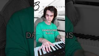 “I’m in a field of dandelions” #dandelions #ruthb #piano #lostboy #pianocover  #cover #fyp #foryou