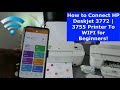 How to Connect HP Deskjet 3772 | 3755 Printer To WIFI for Beginners!
