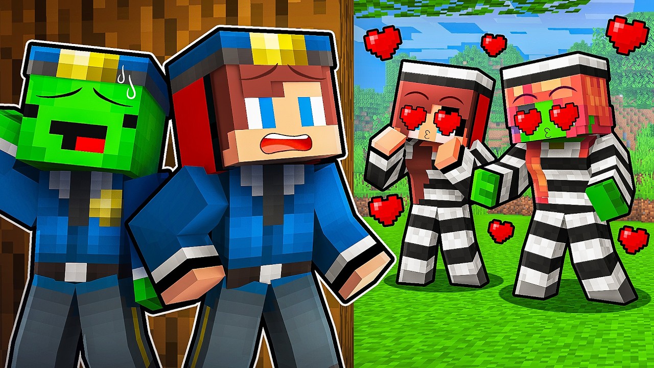 PRISONERS Girls Fell in Love with POLICE JJ and Mikey (Maizen Animation ...