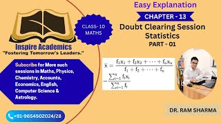 📊 Doubt Clearing Session | Class 10 Maths – Statistics
