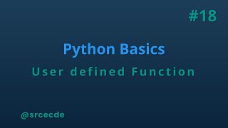 Function - python basics tutorial p18