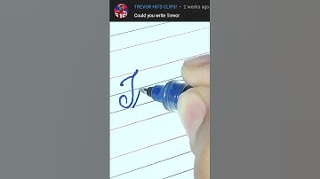 Trevor - Beautiful name in Cursive writing | Cursive writing for beginners | #shorts