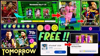 What Is Coming On Tomorrow & Next Monday | eFootball 2024 Mobile | v3.5.1 Update & Free Coins