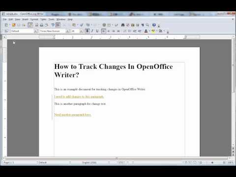 How to Track Changes in OpenOffice Writer?  Kaibo2.com
