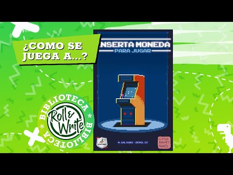 Hoy Jugamos a Inserta Moneda para Jugar en castellano (Juego de Mesa Flip & Write)