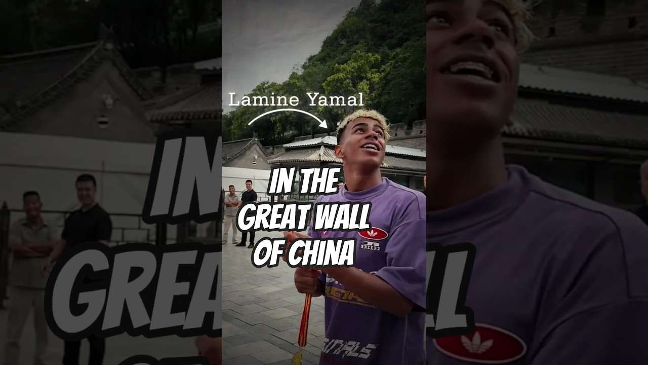 Lamine Yamal At The Great Wall Of China… 🤯⚽