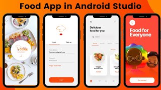 Food App in Android Studio | Food Ordering  App in Android Studio | In Hindi | Coding Tutorials