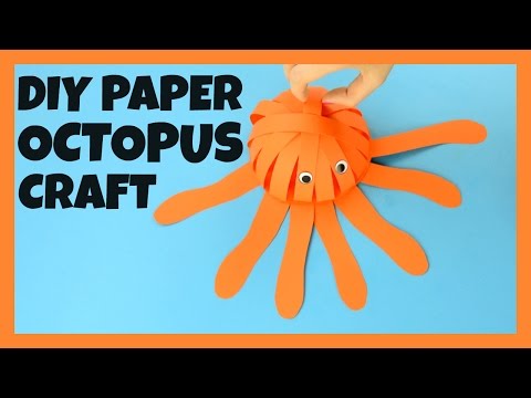 How to Make a Paper Octopus - paper craft idea