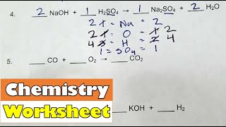 HS Chemistry - Practice Balancing Chemical Equations Worksheet - More Practice Problems | Learn Chem