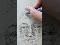 Pen and ink sketch technique for portrait drawing - use only lines, no contour line #howtodraw