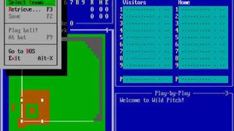 Wild Pitch! 1992 mp4 HYPERSPIN DOS MICROSOFT EXODOS NOT MINE VIDEOS