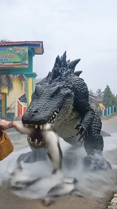 buaya raksasa mencari ikan 😱⁉️ #monster #buaya #shorts #shortvideo #bhoot #fyp