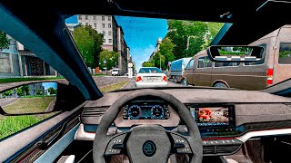 City Car Driving - Skoda Octavia 2020 1.4 TSI [Steering wheel gameplay] screenshot 5