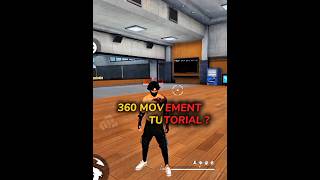 360 movement tutorial 🤠 | free fire Movement tutorial 🔥 #freefire #freefireclips #freefirehighlights