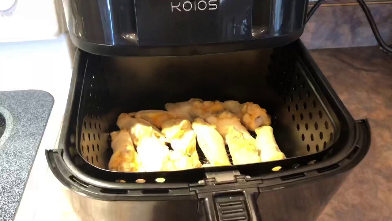 KOIOS 6.8 Quart review! Chicken wing in Koios air fryer 