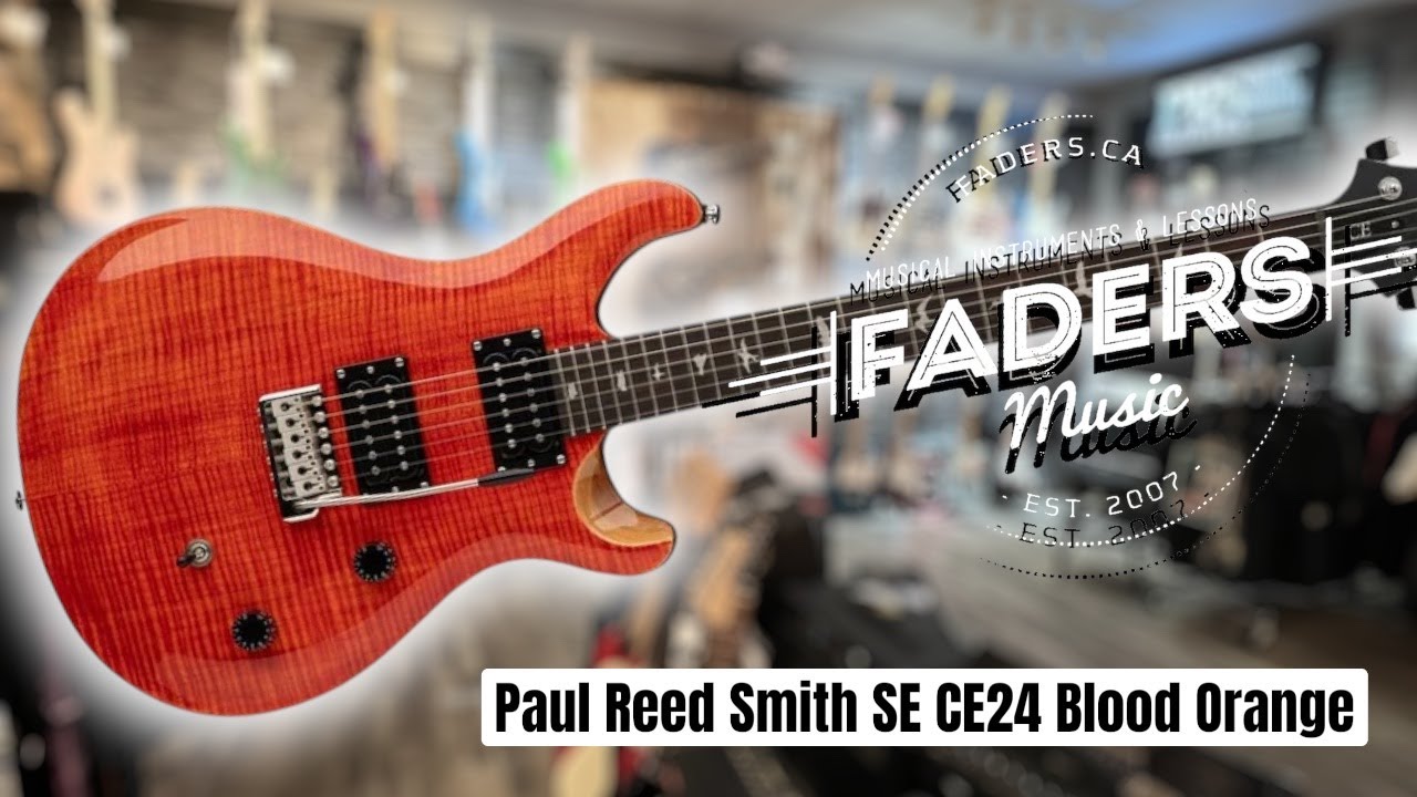 PRS SE CE 24 – Blood Orange - 7 lbs 6 oz - | Bold Tone Meets Bolt