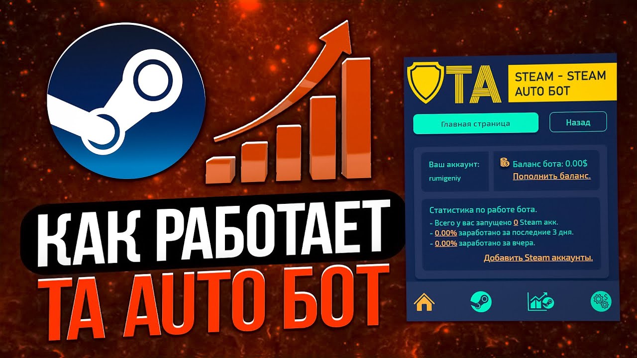 TA Steam AUTO бот. Как работает ТА Стим Авто бот?