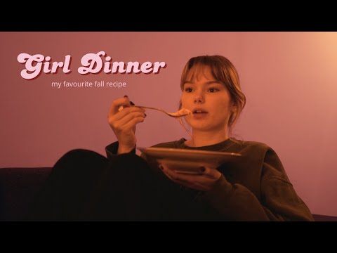ASMR cozy girl dinner: pumpkin pasta recipe ✨