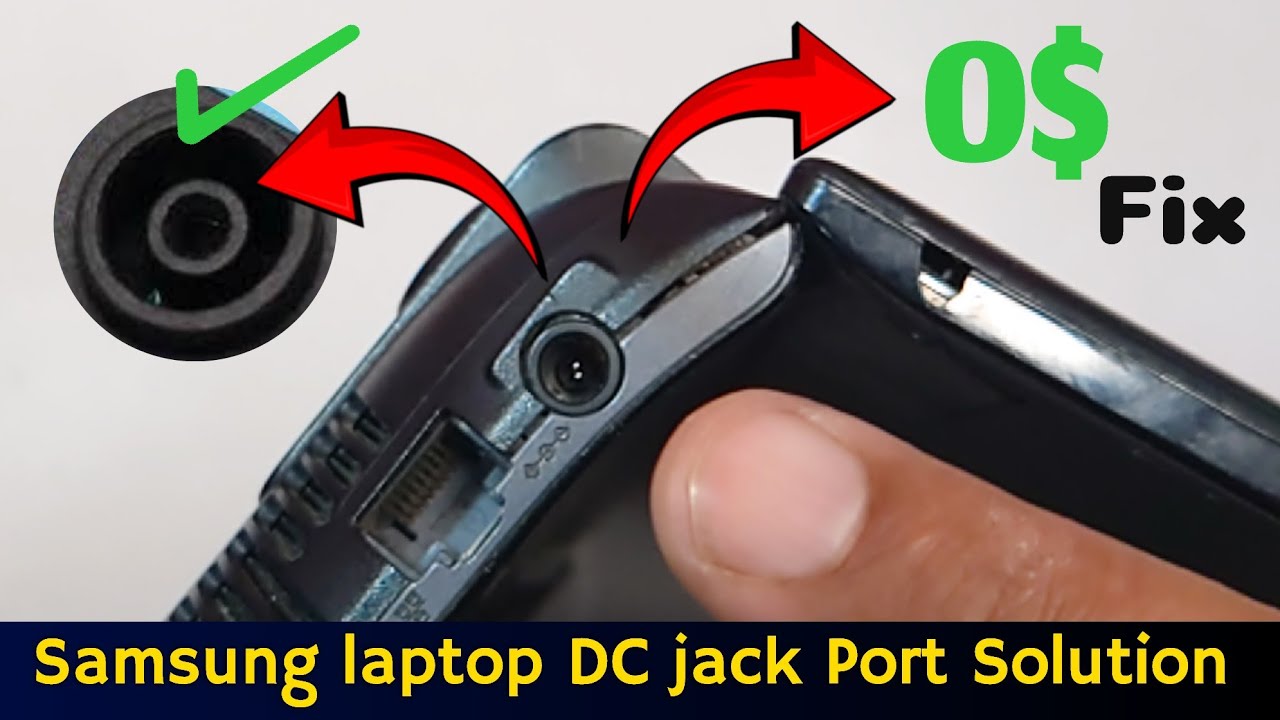 how to fix Samsung Laptop Broken DC Jack port |  "Easy and quick Fix"