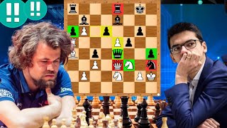 Adorable and Crazy Chess Game By Magnus Carlsen vs Anish Giri