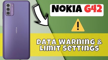 Nokia G42 Data Warning & Limit Settings